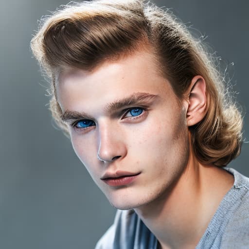 portrait+ style czech homosexual twink blonde very cute dude face