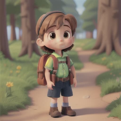  little explorer with backpack