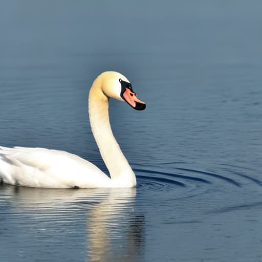  Adult Swan head with open beak and tongue.Swan hisses.