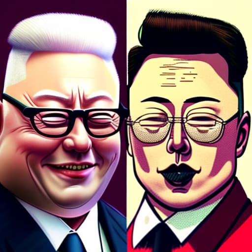 estilovintedois Sergio Mattarella, Kim Jong-un, Elon Musk