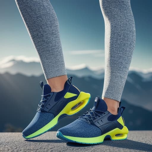  Create a cool futuristic running shoe hyperrealistic, full body, detailed clothing, highly detailed, cinematic lighting, stunningly beautiful, intricate, sharp focus, f/1. 8, 85mm, (centered image composition), (professionally color graded), ((bright soft diffused light)), volumetric fog, trending on instagram, trending on tumblr, HDR 4K, 8K