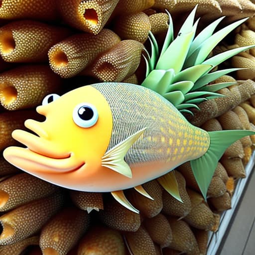  Fish that is a pineapple