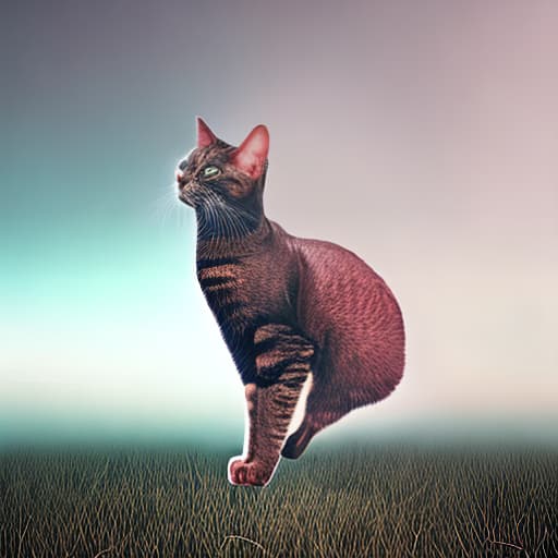 dublex style futuristic cat warrior