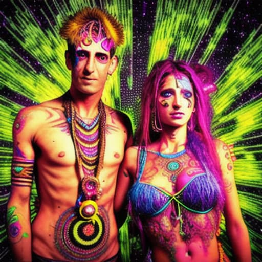  psytrance man and woman