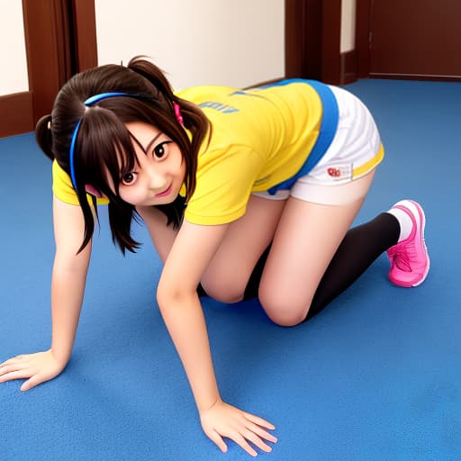  Haruhi Suzumiya, , on all fours, showing, clean , from behind, games