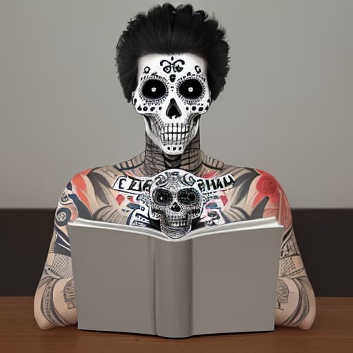  escritor , calavera, pluma,