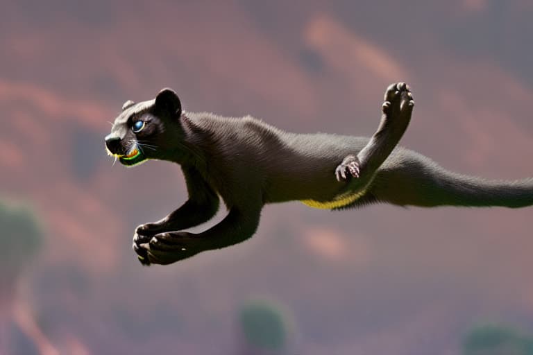  Deroe The giant Flying black panther weasel