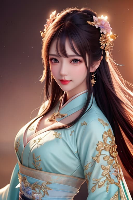  best quality, masterpiece, highres, 1girl,blush,(seductive smile:0.8),star shaped pupils,china hanfu,hair ornament,necklace, jewelry,Beautiful face,upon body, tyndall effect,photorealistic, dark studio, rim lighting, two tone lighting,(high detailed skin:1.2), 8k uhd, dslr, soft lighting, high quality, volumetric lighting, candid, Photograph, high resolution, 4k, 8k, Bokeh hyperrealistic, full body, detailed clothing, highly detailed, cinematic lighting, stunningly beautiful, intricate, sharp focus, f/1. 8, 85mm, (centered image composition), (professionally color graded), ((bright soft diffused light)), volumetric fog, trending on instagram, trending on tumblr, HDR 4K, 8K