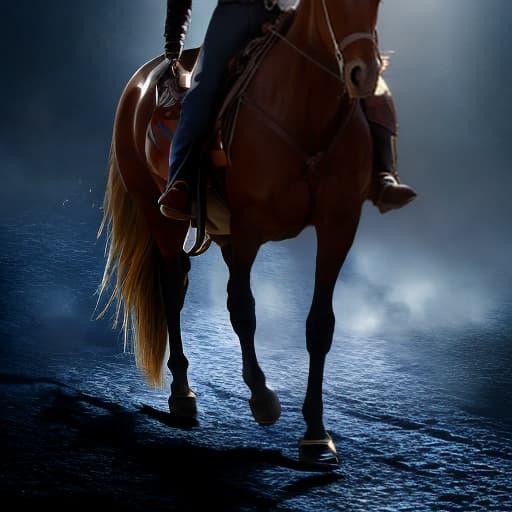 modern disney style cowboy riding a horse hyperrealistic, full body, detailed clothing, highly detailed, cinematic lighting, stunningly beautiful, intricate, sharp focus, f/1. 8, 85mm, (centered image composition), (professionally color graded), ((bright soft diffused light)), volumetric fog, trending on instagram, trending on tumblr, HDR 4K, 8K