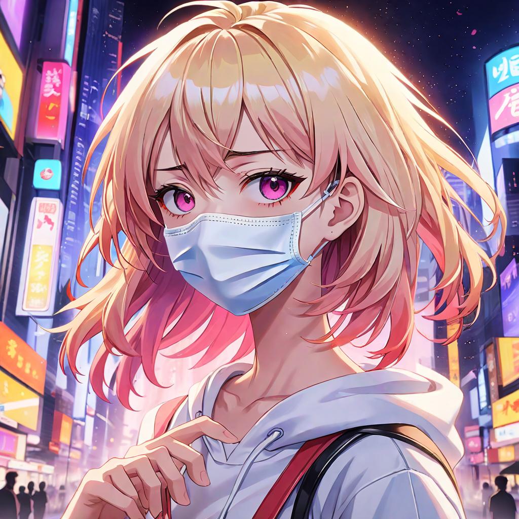  anime style artwork, (masterpiece:1.1), (highest quality:1.1), goodness face mask, anime style, key visual, vibrant, studio anime, highly detailed