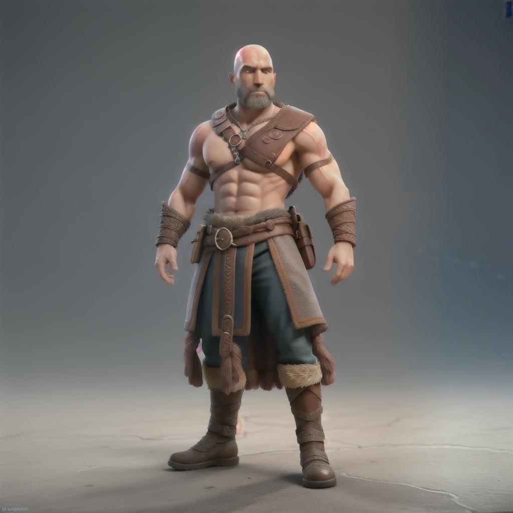  God of war hyperrealistic, full body, detailed clothing, highly detailed, cinematic lighting, stunningly beautiful, intricate, sharp focus, f/1. 8, 85mm, (centered image composition), (professionally color graded), ((bright soft diffused light)), volumetric fog, trending on instagram, trending on tumblr, HDR 4K, 8K