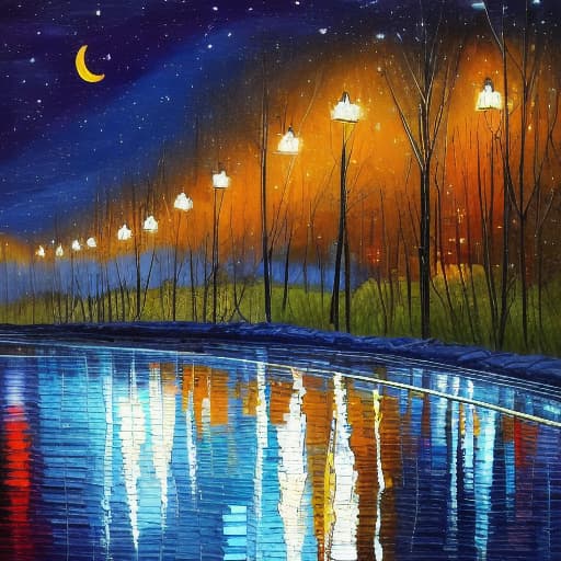  painting of night