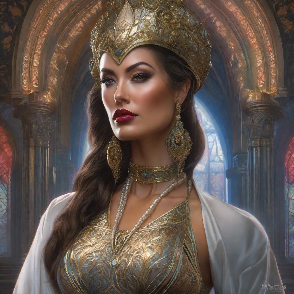  Porrista, realistic, portrait, art by donato giancola and greg rutkowski, realistic face, digital art, trending on artstation hyperrealistic, full body, detailed clothing, highly detailed, cinematic lighting, stunningly beautiful, intricate, sharp focus, f/1. 8, 85mm, (centered image composition), (professionally color graded), ((bright soft diffused light)), volumetric fog, trending on instagram, trending on tumblr, HDR 4K, 8K