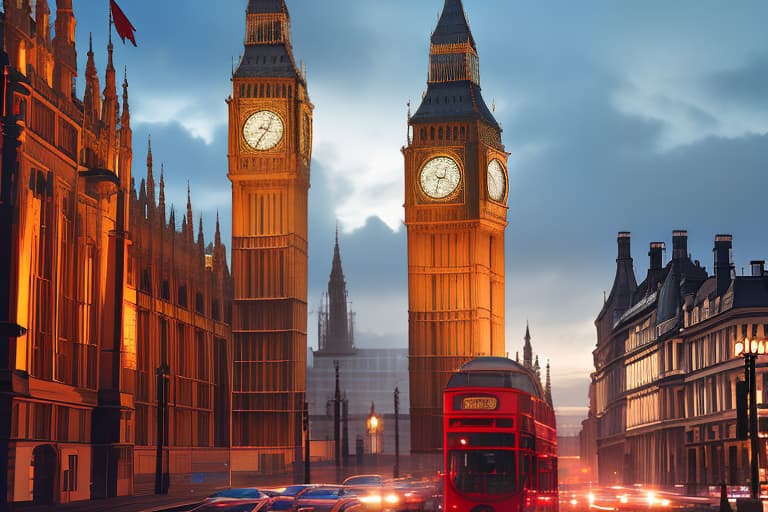  red phone in front of big ben in the street of London hyperrealistic, full body, detailed clothing, highly detailed, cinematic lighting, stunningly beautiful, intricate, sharp focus, f/1. 8, 85mm, (centered image composition), (professionally color graded), ((bright soft diffused light)), volumetric fog, trending on instagram, trending on tumblr, HDR 4K, 8K