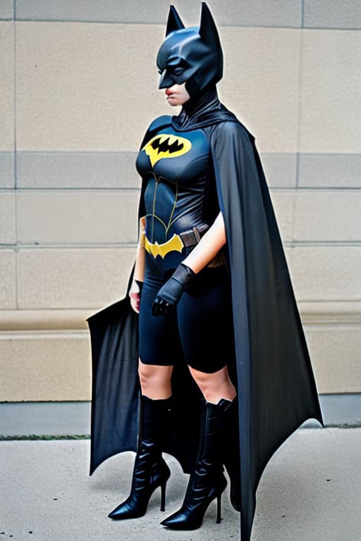  Girl wearing Batman