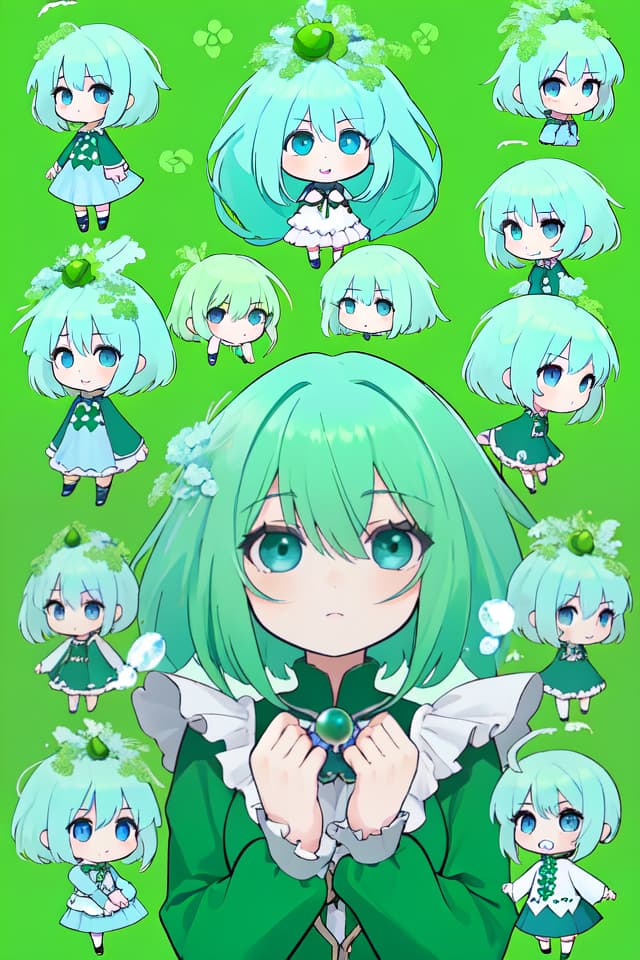  Gorgonzola of green hair character