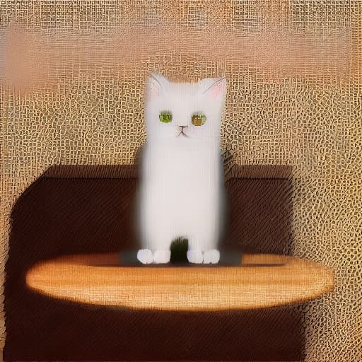  cat on table