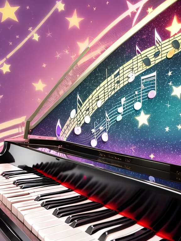  Cute music notes and sparkling stars and gems wallpaper Piano and sparkling stars wallpaper with music notes