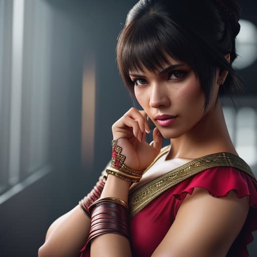  (Josie Rizal [Tekken 7]:1.3),send imageAside from being able visually appreciate every details as if watching live action scene ,this sentence provide more information about character’ emotions ,personality or . This sentence really helps me understand who she as character even more ,from now i see josies as more self confident , open minded ,and someone who doesn’t afraid showing emotions or sharing thoughts . before this sentence she came across as shy . hyperrealistic, full body, detailed clothing, highly detailed, cinematic lighting, stunningly beautiful, intricate, sharp focus, f/1. 8, 85mm, (centered image composition), (professionally color graded), ((bright soft diffused light)), volumetric fog, trending on instagram, trending on tumblr, HDR 4K, 8K