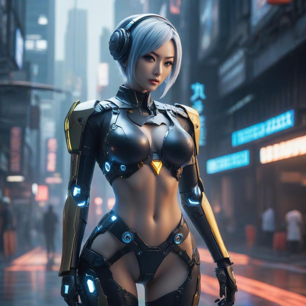  anime artwork cybernetic with s. . anime style, key visual, vint, studio anime, highly detailed hyperrealistic, full body, detailed clothing, highly detailed, cinematic lighting, stunningly beautiful, intricate, sharp focus, f/1. 8, 85mm, (centered image composition), (professionally color graded), ((bright soft diffused light)), volumetric fog, trending on instagram, trending on tumblr, HDR 4K, 8K