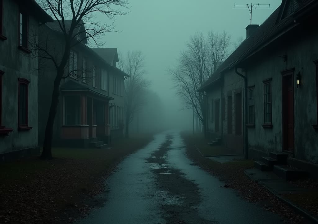  good quality, high quality, a haunted town