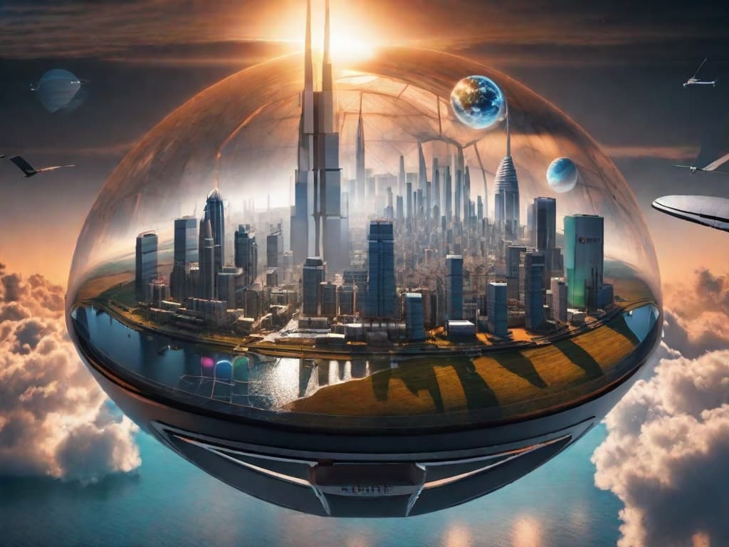  A globe with interconnected lines representing data, surrounded by futuristic technology symbols and a search bar with the Google logo. digital art, ilustration, no flares, clean hyperrealistic, full body, detailed clothing, highly detailed, cinematic lighting, stunningly beautiful, intricate, sharp focus, f/1. 8, 85mm, (centered image composition), (professionally color graded), ((bright soft diffused light)), volumetric fog, trending on instagram, trending on tumblr, HDR 4K, 8K