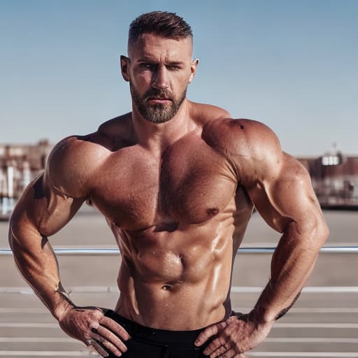 portrait+ style russian queer fitness model very cute dilf dude face