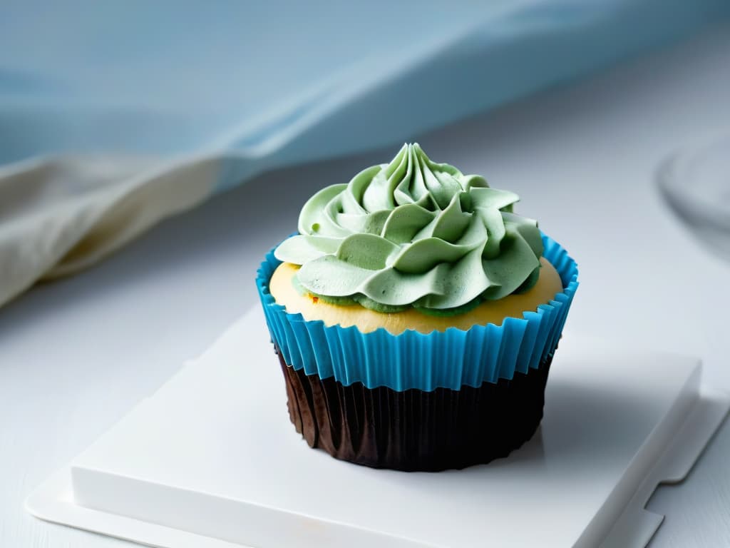  A closeup, ultrahigh resolution image of an intricately decorated cupcake with vibrant colors and delicate details, showcasing the artistry and craftsmanship of a standout pastry creation. hyperrealistic, full body, detailed clothing, highly detailed, cinematic lighting, stunningly beautiful, intricate, sharp focus, f/1. 8, 85mm, (centered image composition), (professionally color graded), ((bright soft diffused light)), volumetric fog, trending on instagram, trending on tumblr, HDR 4K, 8K