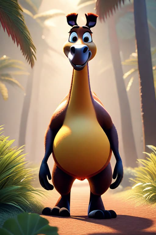  pixar style of a chuppy griaffe, with big tummy like a ball, yoga pose, smile, high detailed, photorealistic, 8k <lora:WildcardX XL Detail Enhancer:1> hyperrealistic, full body, detailed clothing, highly detailed, cinematic lighting, stunningly beautiful, intricate, sharp focus, f/1. 8, 85mm, (centered image composition), (professionally color graded), ((bright soft diffused light)), volumetric fog, trending on instagram, trending on tumblr, HDR 4K, 8K