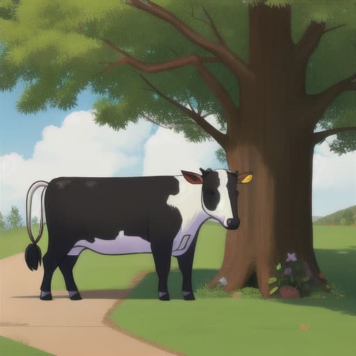  charming cow wanting to be picked