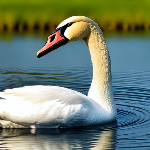  Adult Swan head with open beak and tongue. hisses swan.