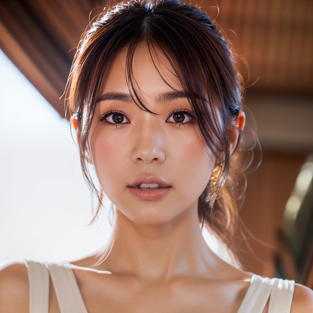  (masterpiece:1.3), (8k, photorealistic, photo, best quality: 1.4), (Japanese woman wearing clothes:),(realistic face), realistic eyes, (realistic skin), beautiful skin, (perfect body:1.3), (detailed body:1.2), hyperrealistic, full body, detailed clothing, highly detailed, cinematic lighting, stunningly beautiful, intricate, sharp focus, f/1. 8, 85mm, (centered image composition), (professionally color graded), ((bright soft diffused light)), volumetric fog, trending on instagram, trending on tumblr, HDR 4K, 8K