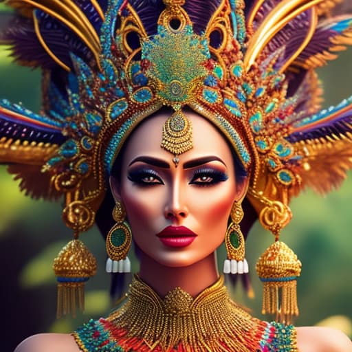  Mexican Goddess hyperrealistic, full body, detailed clothing, highly detailed, cinematic lighting, stunningly beautiful, intricate, sharp focus, f/1. 8, 85mm, (centered image composition), (professionally color graded), ((bright soft diffused light)), volumetric fog, trending on instagram, trending on tumblr, HDR 4K, 8K