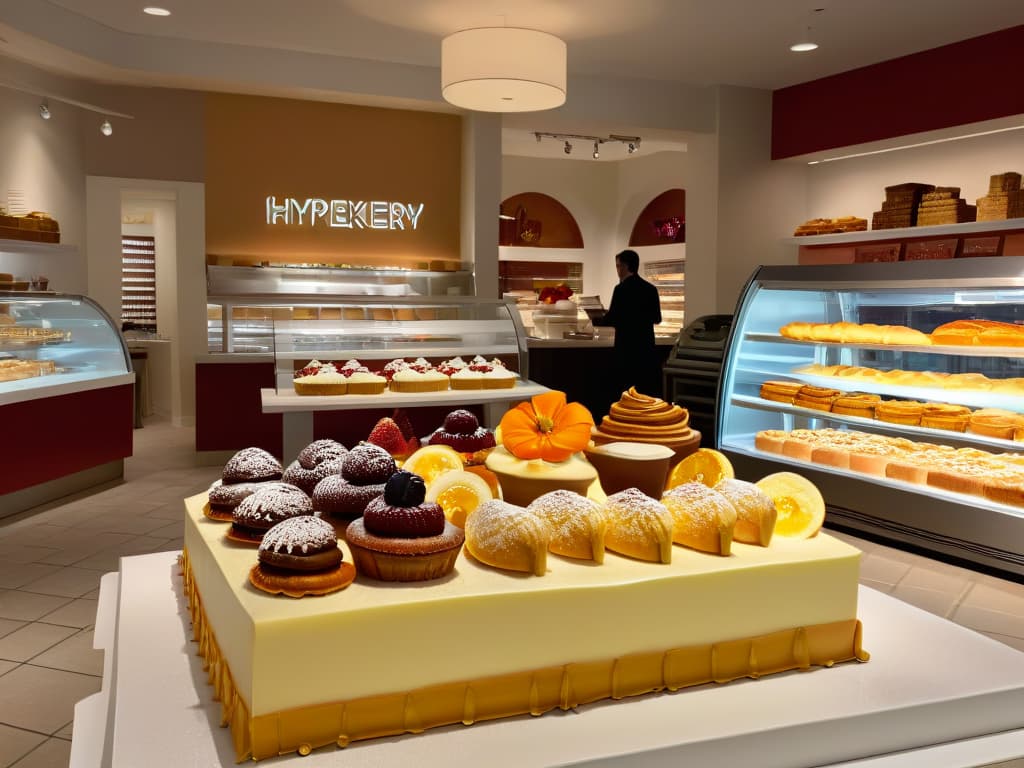  A detailed and photorealistic image of a diverse group of people of all ages and backgrounds enjoying a variety of beautifully decorated pastries and desserts in a modern bakery setting. The scene captures the joy and satisfaction on their faces as they savor the delicious treats, creating a warm and inviting atmosphere that perfectly complements the theme of identifying target audiences in the bakery business. hyperrealistic, full body, detailed clothing, highly detailed, cinematic lighting, stunningly beautiful, intricate, sharp focus, f/1. 8, 85mm, (centered image composition), (professionally color graded), ((bright soft diffused light)), volumetric fog, trending on instagram, trending on tumblr, HDR 4K, 8K