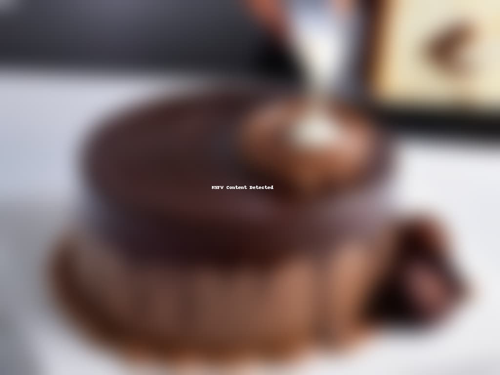  An ultrahigh resolution, photorealistic image of a chef expertly drizzling a glossy, velvety chocolate ganache over a perfectly smooth and shiny mirror glaze cake. The chef's hands are steady and precise, capturing the moment of creation where the two emulsified elements combine in a mesmerizing swirl of decadent flavors and textures. The rich colors of the chocolate contrast beautifully with the reflective surface of the cake, showcasing the artistry and skill involved in mastering advanced pastry emulsions. hyperrealistic, full body, detailed clothing, highly detailed, cinematic lighting, stunningly beautiful, intricate, sharp focus, f/1. 8, 85mm, (centered image composition), (professionally color graded), ((bright soft diffused light)), volumetric fog, trending on instagram, trending on tumblr, HDR 4K, 8K