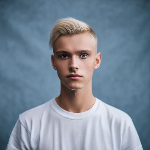 portrait+ style czech homosexual queer twink blonde very cute dude face