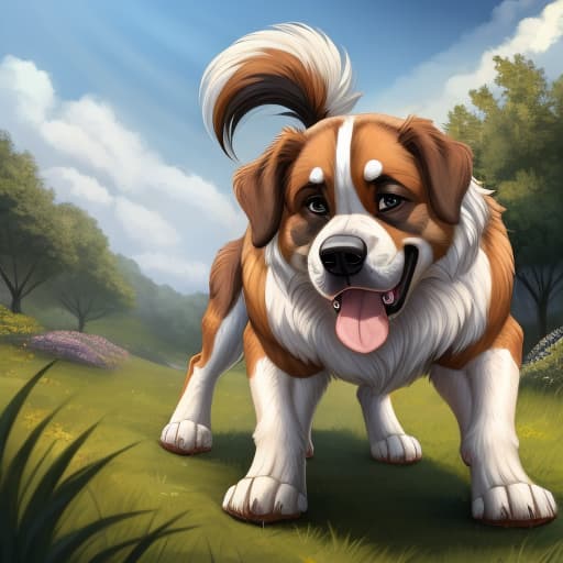  Saint Bernard, feral dog, deep rimming feral, bestiality, all male, toung in ass,, open eyes, digital art, masterpiece, 4k, fine details,