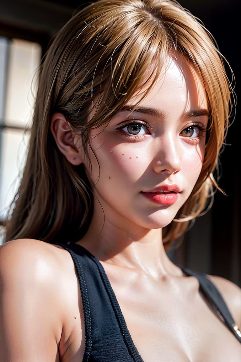  ultra high res, (photorealistic:1.4), raw photo, (realistic face), realistic eyes, (realistic skin), <lora:XXMix9 v20LoRa:0.8>, Cutegirl, naked,bangs, blonde,