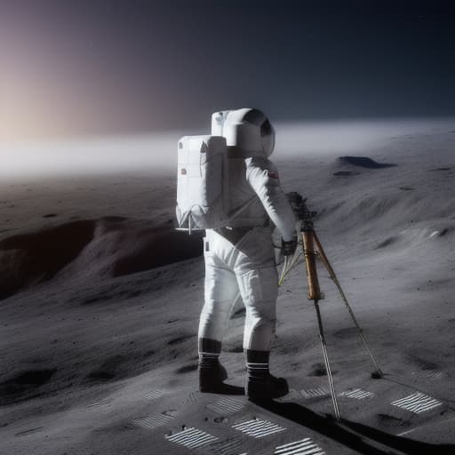  Man on the moon, ultra hd selfie hyperrealistic, full body, detailed clothing, highly detailed, cinematic lighting, stunningly beautiful, intricate, sharp focus, f/1. 8, 85mm, (centered image composition), (professionally color graded), ((bright soft diffused light)), volumetric fog, trending on instagram, trending on tumblr, HDR 4K, 8K