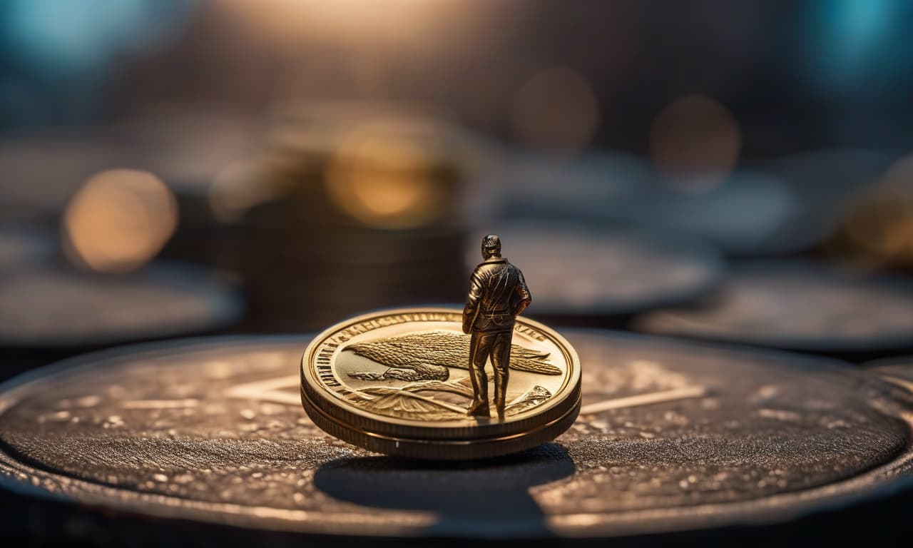  Coin and love without people hyperrealistic, full body, detailed clothing, highly detailed, cinematic lighting, stunningly beautiful, intricate, sharp focus, f/1. 8, 85mm, (centered image composition), (professionally color graded), ((bright soft diffused light)), volumetric fog, trending on instagram, trending on tumblr, HDR 4K, 8K