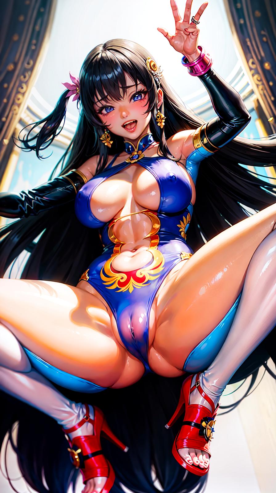  master piece , best quality, , oil, large peni man Woman by, ( ) ( legs )(kupaa), ahegao(ed silly / ual ecstasy), drunke eyes,