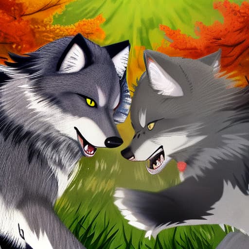  Tom and Grey Wolf fight ，