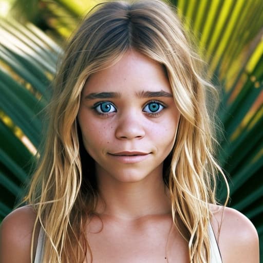   old angel in Paradise Ashley Olsen , beautiful face, right body, hole in , light hair, ist, , full height, happy, maximum aphrodisiac arousal