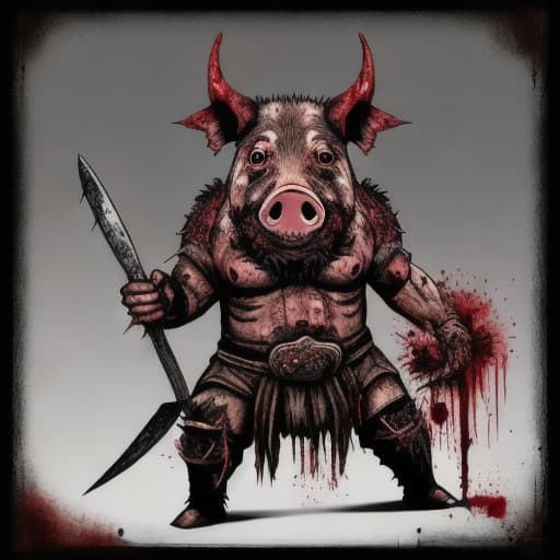  Gore pig warrior horror