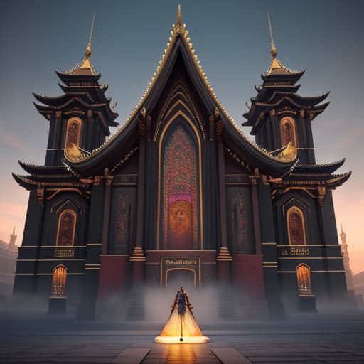  templo triangular hyperrealistic, full body, detailed clothing, highly detailed, cinematic lighting, stunningly beautiful, intricate, sharp focus, f/1. 8, 85mm, (centered image composition), (professionally color graded), ((bright soft diffused light)), volumetric fog, trending on instagram, trending on tumblr, HDR 4K, 8K