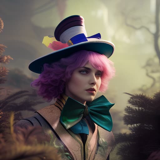  scifi style, futuristic, alice in wonderland, mad hatter the magician in a tarot card, highly detailed, half skull face, cinematic, 8 k, style by stanley artgermm, tom bagshaw, carne griffiths, hyper detailed, full of colour, 8k resoultion, hyper realstic, rally, scifi style, dynamic lighting, atmosphere lighting, hyper detail features, ray tracing, 3D, cinematic lighting, dark shadows, unrealistic Engine 5 rendering, hyper detail, trending on artstation, 4k, extremely high details, ultra hd, hdr, extremely high details