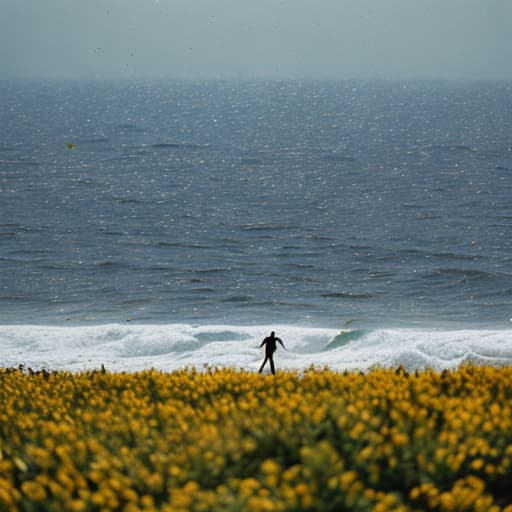 analog style water swirlEn el fulgor del alba, la aurora brilla, sus rayos dorados besan el cielo, mientras el viento danza en su anhelo, y la natura en su esplendor se humilla. Las flores abren paso a la semilla, y el río serpentea en su desvelo, en el silencio se escucha el destello de la vida, que en su misterio trilla. En cada verso brota la pasión, en cada estrofa, un sueño por cumplir, en cada rima, el eco del amor. Que en este soneto hallen su canción, los corazones que ansíen proseguir, por el sendero que al horizonte asoma. hyperrealistic, full body, detailed clothing, highly detailed, cinematic lighting, stunningly beautiful, intricate, sharp focus, f/1. 8, 85mm, (centered image composition), (professionally color graded), ((bright soft diffused light)), volumetric fog, trending on instagram, trending on tumblr, HDR 4K, 8K