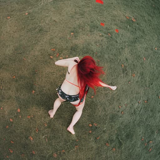 analog style photorealistic, ultra high resolution photo of cute young goth female topless, red black red hair, bangs, (Keith written on her arm), from above, toned body, clear, sharp focus, symmetrical facial features, 4k uhd, real life person