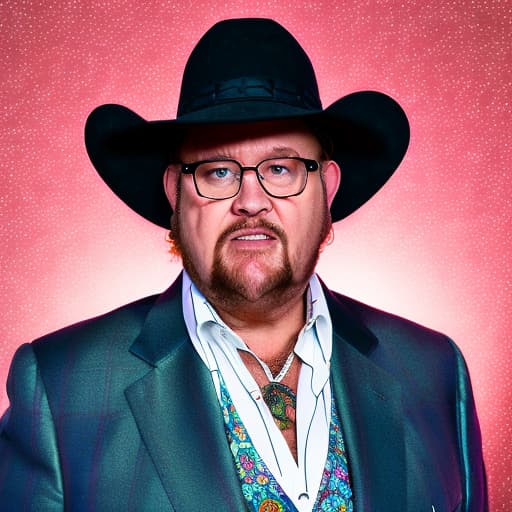 portrait+ style Jim Ross queer face