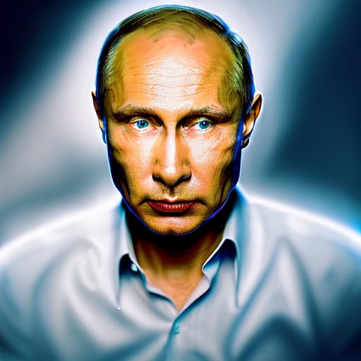 portrait+ style Putin face imperator Diablo horror evil Moscow warning